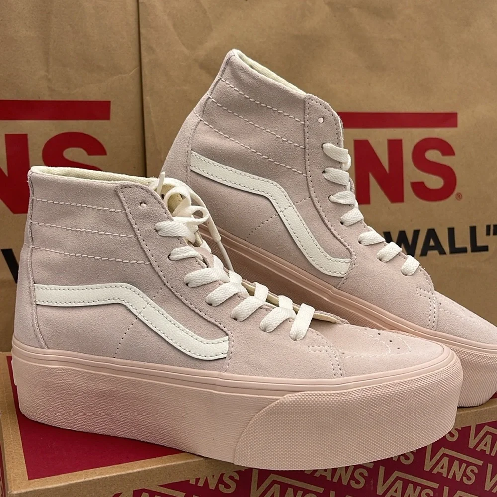 Vans WMNS Sk8-Hi Tapered Stacked Suede Shell VN0A5JMKBXO Platforms Sneakers